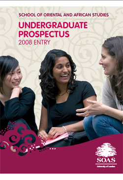 SOAS Undergraduate Prospectus 2008 cover