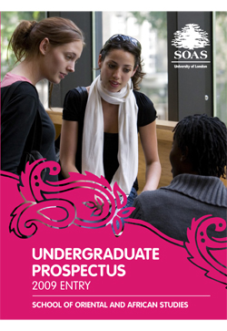 SOAS Undergraduate Prospectus cover 2009